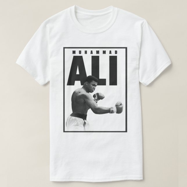 Camiseta Leyenda de boxeo en blanco y negro (Diseño del anverso)