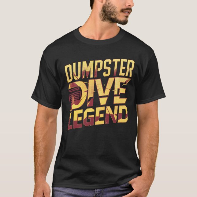 Camiseta Leyenda de buceo del contenedor (Anverso)