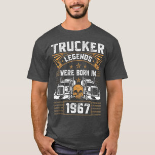 Camiseta Leyenda de camionero Cumpleaños camionero Nacido e