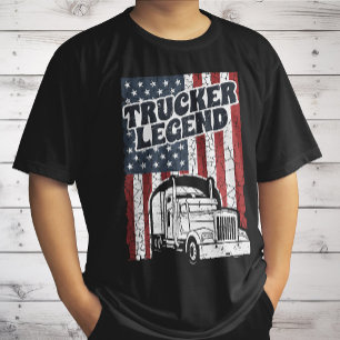 Camiseta Leyenda de camionero divertido conductor de camión