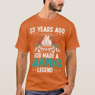 Camiseta Leyenda de campamento de 15 años Scout 15Cumpleaño
