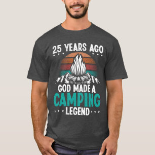 Camiseta Leyenda de Camping de 25 Años Scout Cumpleaños 25 