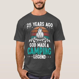 Camiseta Leyenda de Camping de 25 Años Scout Cumpleaños 25
