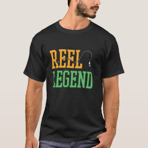 Camiseta Leyenda de carrete Pescador Pescador Frases de pec