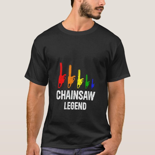 Camiseta Leyenda de Chainsaw - Lumberjack Chainsaw Lumberm  (Anverso)