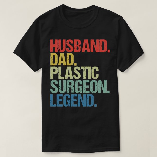 Camiseta Leyenda de cirujano plástico de Hus Dad (Diseño del anverso)
