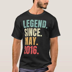Camiseta Leyenda de cumpleaños 2016 desde 2016 Retro
