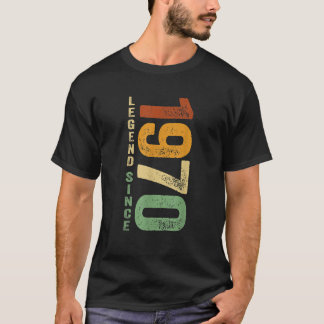 Camiseta Leyenda De Cumpleaños De 1970 Desde 1970 Regalos N
