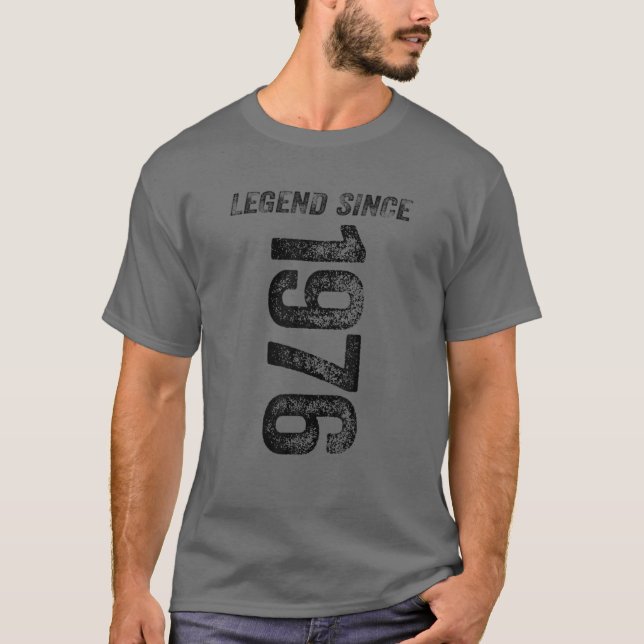 Camiseta Leyenda De Cumpleaños De 1976 Desde Los Regalos De (Anverso)