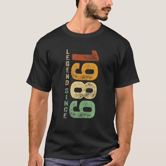 Camiseta Leyenda De Cumpleaños De 1989 Desde Los Regalos De (Anverso)