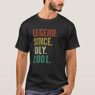 Camiseta Leyenda de cumpleaños de 21 años desde julio de 20