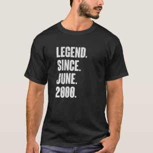 Camiseta Leyenda de cumpleaños número 22 años desde junio d