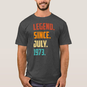 Camiseta Leyenda de cumpleaños número 49 desde julio de 197