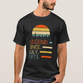 Camiseta Leyenda de cumpleaños retro de 47 años desde julio