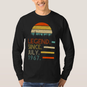 Camiseta Leyenda de cumpleaños retro de 55 años desde julio
