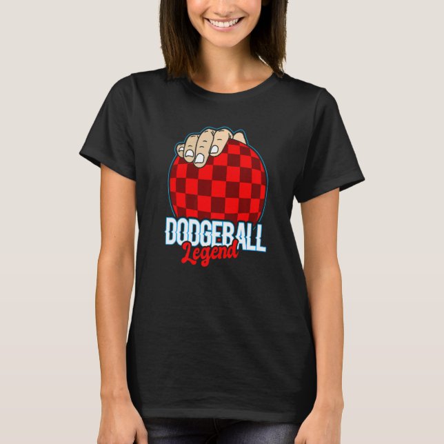 Camiseta Leyenda de dodgeball para el béisbol y el dodgebal (Anverso)