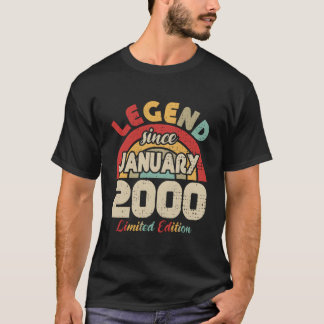 Camiseta Leyenda de enero de 2000 desde enero de 2000