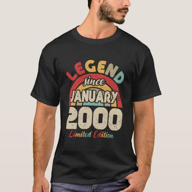 Camiseta Leyenda de enero de 2000 desde enero de 2000 (Anverso)