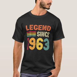 Camiseta Leyenda de época desde 1963 60º cumpleaños 60 años