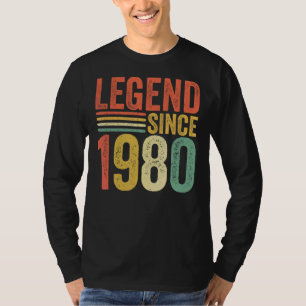 Camiseta Leyenda de época desde 1980 42º retro