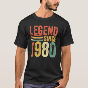 Camiseta Leyenda de época desde 1980 42º retro