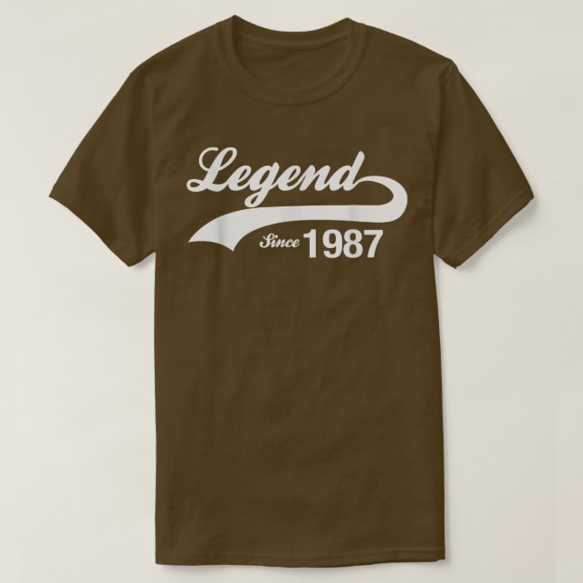 Camiseta Leyenda de época desde 1987  (Diseño del anverso)