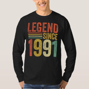 Camiseta Leyenda de época desde 1991 31º retro