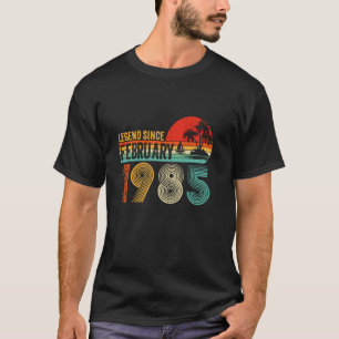 Camiseta Leyenda de época desde febrero de 1985 40º nacimie