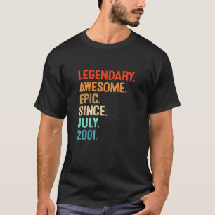 Camiseta Leyenda de época impresionante épica desde julio d