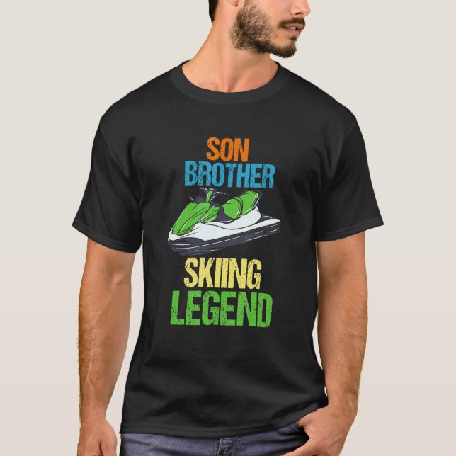 Camiseta Leyenda de esquí, descenso, esquí, Jetski, Jet S (Anverso)