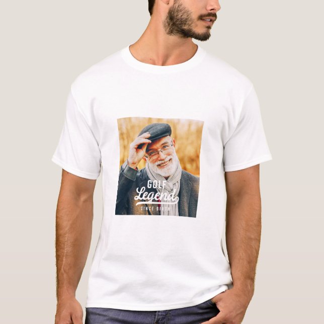 Camiseta Leyenda de golf desde su nacimiento Graciosa cosec (Anverso)