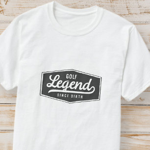 Camiseta Leyenda de golf desde su nacimiento Graciosa placa