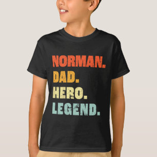 Camiseta Leyenda de héroe de papá Nombre personalizado Día 