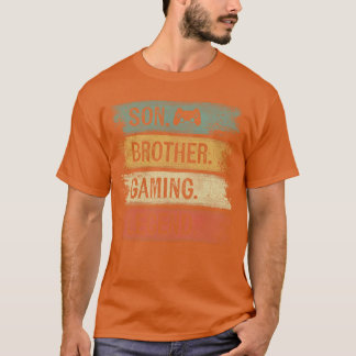 Camiseta Leyenda de juegos de hermano de hijo regalo vintag