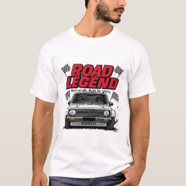 Camiseta Leyenda de la carretera: carreras de autos antiguo