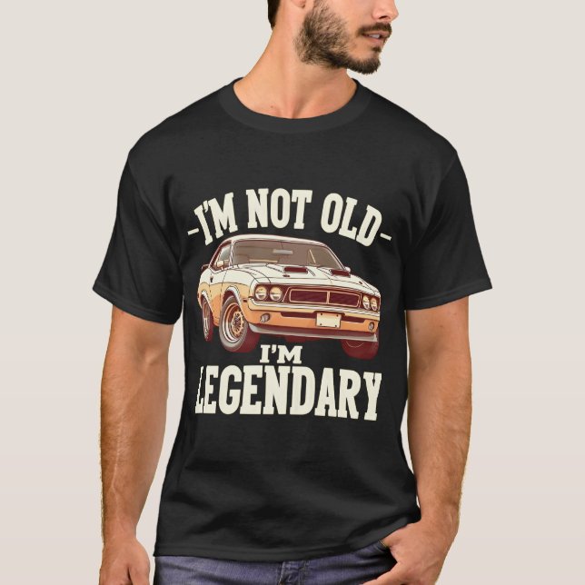 Camiseta Leyenda de la cosecha de autos clásicos - No soy v (Anverso)