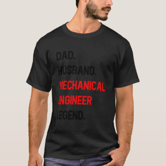 Camiseta Leyenda de la ingeniería mecánica, esposo, padre, 