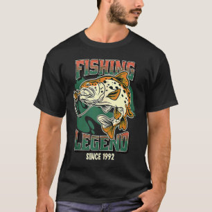 Camiseta Leyenda de la pesca Trucha Bajo Pescador Desde 199