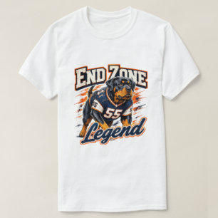Camiseta Leyenda de la Zona de Golpeo Rottweiler Fútbol