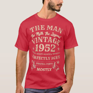 Camiseta Leyenda de mito de hombre 1952 70º cumpleaños 70 a