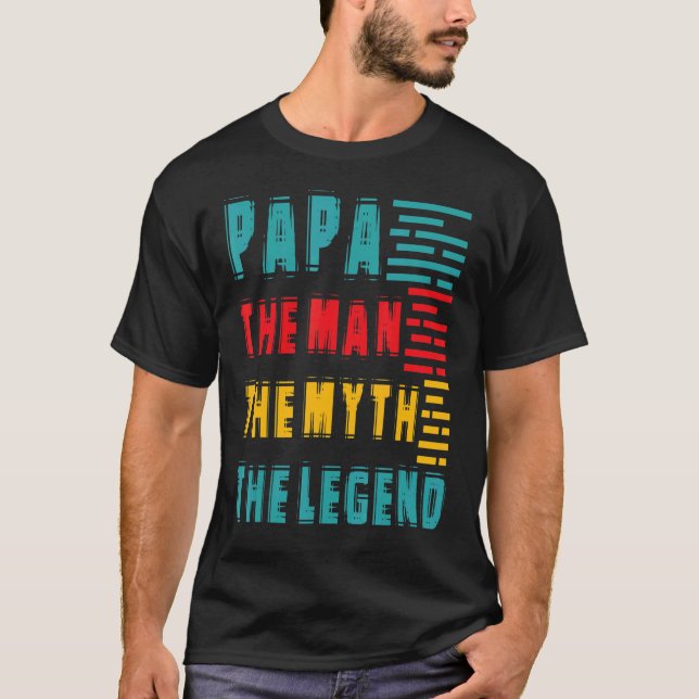 Camiseta Leyenda de mito de Papa Man (Anverso)