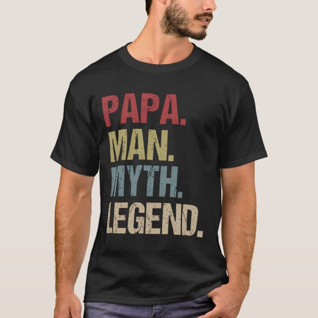 Camiseta Leyenda de mito de Papa Man (Anverso)