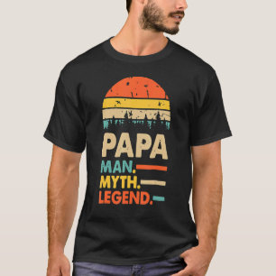 Camiseta Leyenda De Mito Del Hombre Del Papa Para El Padre