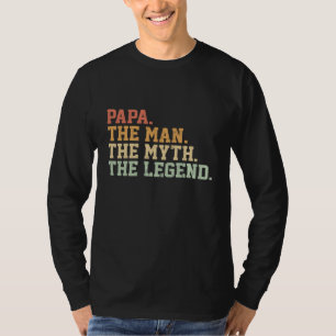 Camiseta Leyenda De Mitos De Papa Man Para Regalo De Padre 