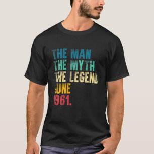 Camiseta Leyenda De Mitos De Viñeta De Hombre De 1961 60Th 