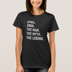 Camiseta Leyenda de Mitos del Hombre de los Hombres Abril 1