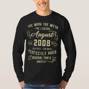 Camiseta Leyenda de Mitos del Hombre de los Hombres Agosto 
