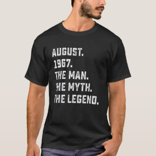 Camiseta Leyenda de Mitos del Hombre de los Hombres Agosto 