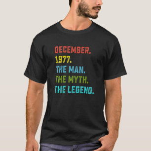 Camiseta Leyenda de Mitos del Hombre de los Hombres Diciemb