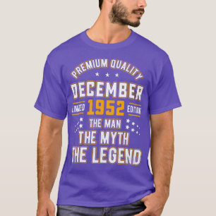 Camiseta Leyenda de Mitos del Hombre de los Hombres Diciemb